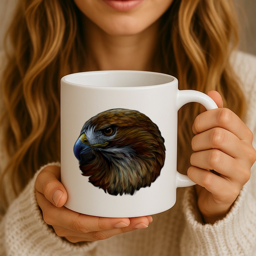 Realistic Eagle Close Up Mug