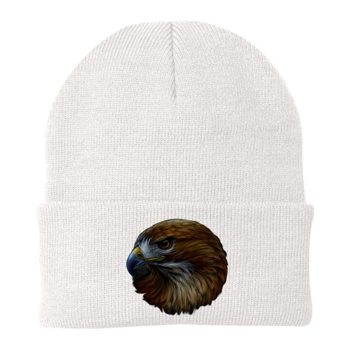 Realistic Eagle Close Up Knit Cap Winter Beanie