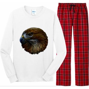 Realistic Eagle Close Up Long Sleeve Pajama Set