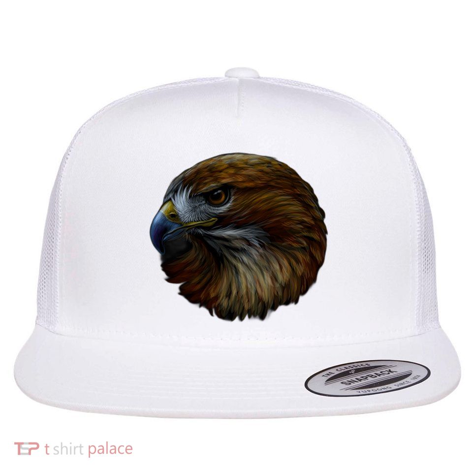Realistic Eagle Close Up Flatbill Hat