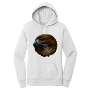 Realistic Eagle Close Up Women's Pullover Hoodie