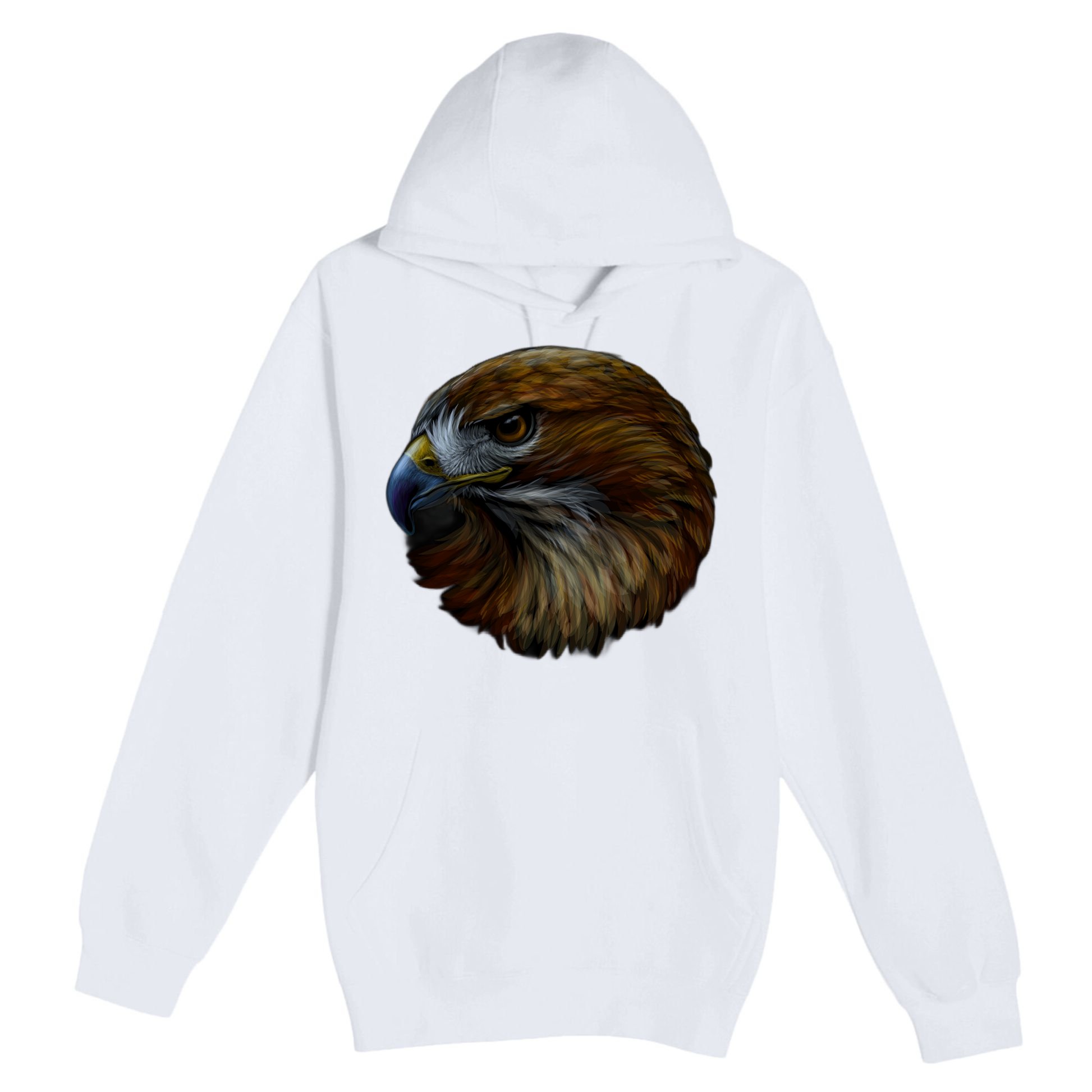 Realistic Eagle Close Up Premium Pullover Hoodie