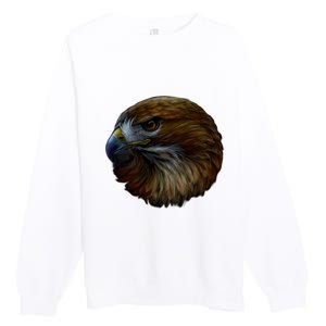 Realistic Eagle Close Up Premium Crewneck Sweatshirt