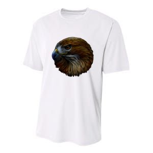 Realistic Eagle Close Up Youth Performance Sprint T-Shirt