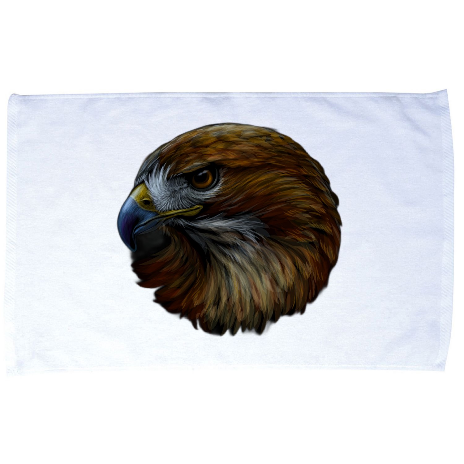 Realistic Eagle Close Up Microfiber Hand Towel