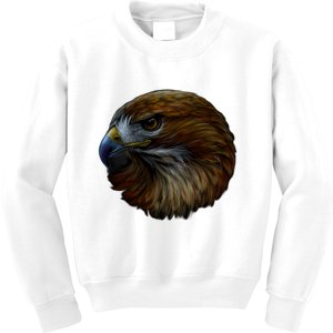 Realistic Eagle Close Up Kids Sweatshirt