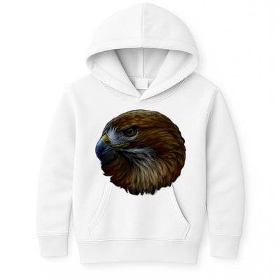 Realistic Eagle Close Up Kids Hoodie
