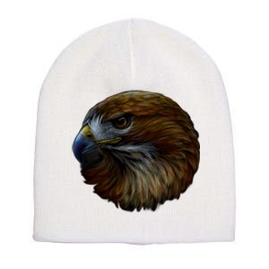 Realistic Eagle Close Up Short Acrylic Beanie