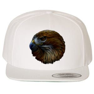 Realistic Eagle Close Up Wool Snapback Cap