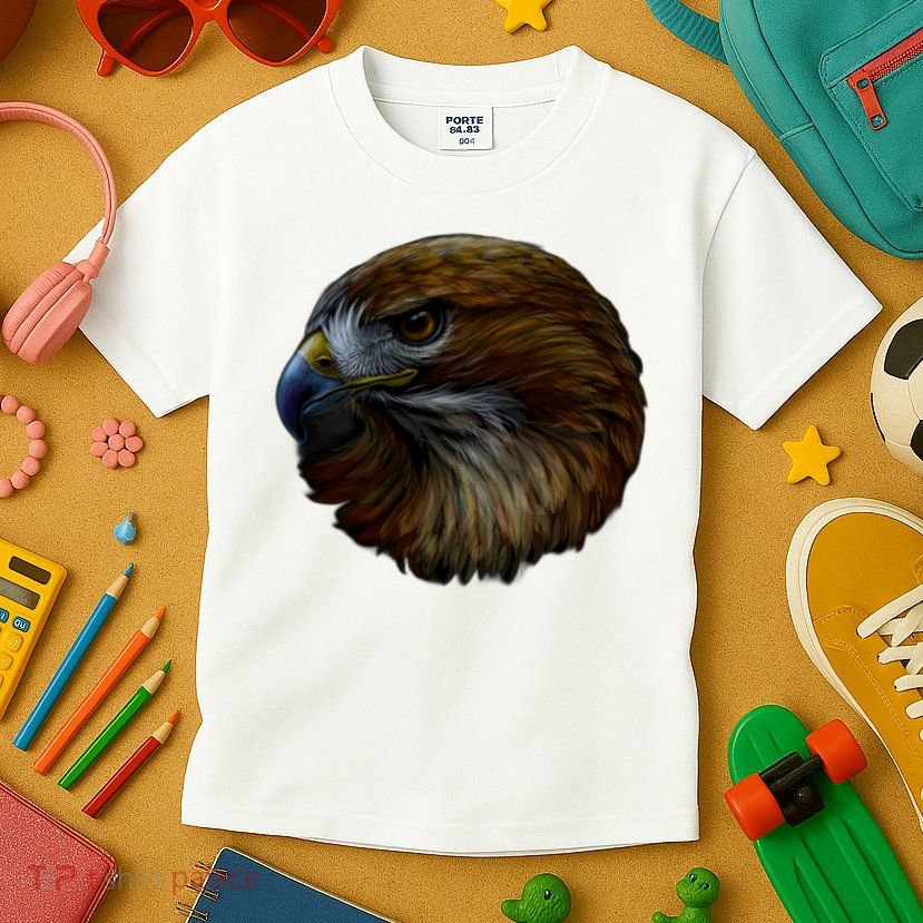 Realistic Eagle Close Up Kids T-Shirt