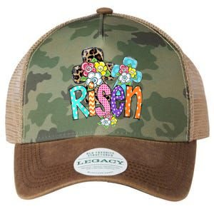 Risen Easter Cross Colorful Legacy Tie Dye Trucker Hat