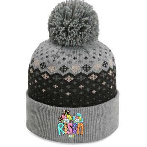 Risen Easter Cross Colorful The Baniff Cuffed Pom Beanie