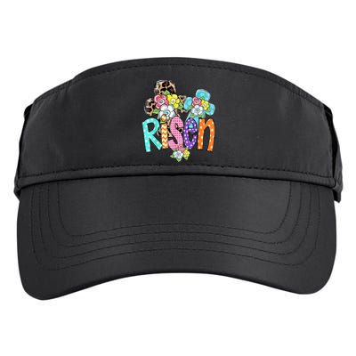 Risen Easter Cross Colorful Adult Drive Performance Visor