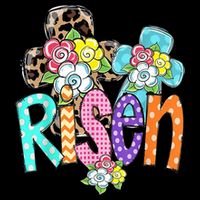Risen Easter Cross Colorful Tank Top