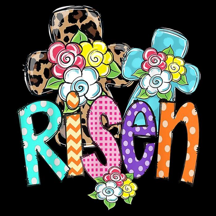 Risen Easter Cross Colorful Tank Top