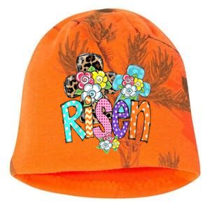 Risen Easter Cross Colorful Kati - Camo Knit Beanie