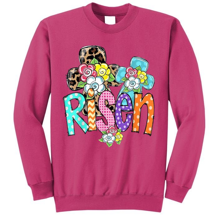 Risen Easter Cross Colorful Sweatshirt