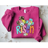 Risen Easter Cross Colorful Sweatshirt