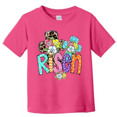 Risen Easter Cross Colorful Toddler T-Shirt