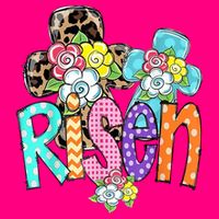 Risen Easter Cross Colorful Toddler T-Shirt
