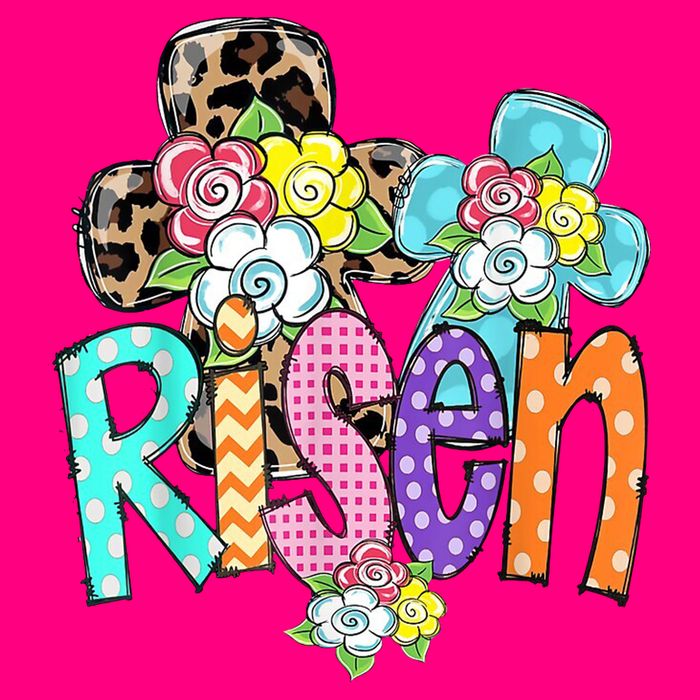 Risen Easter Cross Colorful Toddler T-Shirt