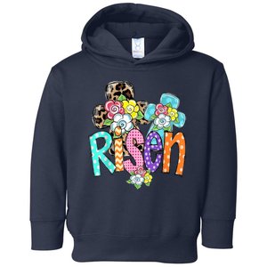 Risen Easter Cross Colorful Toddler Hoodie