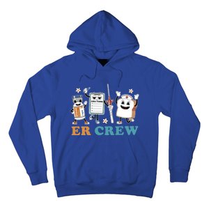 Retro Er Crew Emergency Room Funny Er Ed Nurse Tech Gift Hoodie