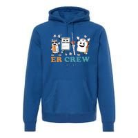 Retro Er Crew Emergency Room Funny Er Ed Nurse Tech Gift Premium Hoodie