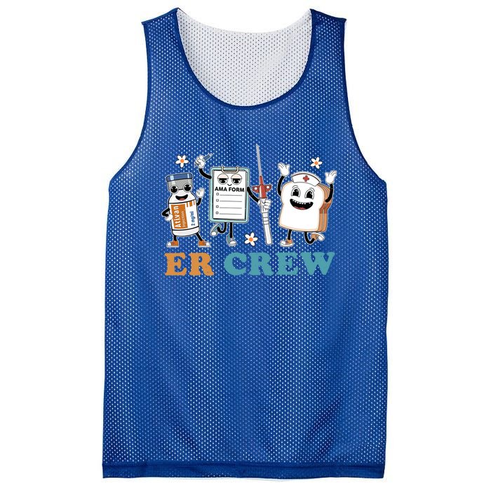 Retro Er Crew Emergency Room Funny Er Ed Nurse Tech Gift Mesh Reversible Basketball Jersey Tank