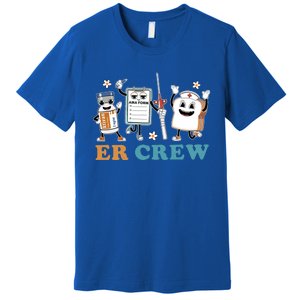 Retro Er Crew Emergency Room Funny Er Ed Nurse Tech Gift Premium T-Shirt