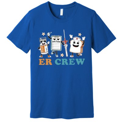 Retro Er Crew Emergency Room Funny Er Ed Nurse Tech Gift Premium T-Shirt