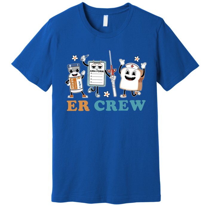 Retro Er Crew Emergency Room Funny Er Ed Nurse Tech Gift Premium T-Shirt