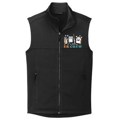 Retro Er Crew Emergency Room Funny Er Ed Nurse Tech Gift Collective Smooth Fleece Vest