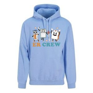 Retro Er Crew Emergency Room Funny Er Ed Nurse Tech Gift Unisex Surf Hoodie