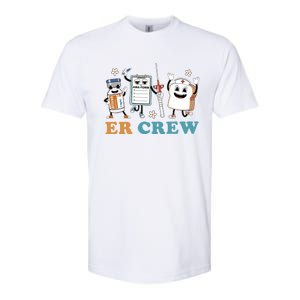 Retro Er Crew Emergency Room Funny Er Ed Nurse Tech Gift Softstyle CVC T-Shirt