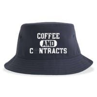 Real Estate Contracts Coffee Realtor Broker Agent Sustainable Bucket Hat