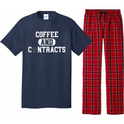 Real Estate Contracts Coffee Realtor Broker Agent Pajama Set