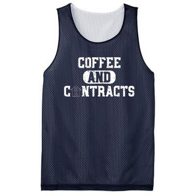 Real Estate Contracts Coffee Realtor Broker Agent Mesh Reversible Basketball Jersey Tank