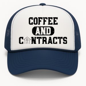 Real Estate Contracts Coffee Realtor Broker Agent Trucker Hat