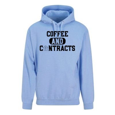 Real Estate Contracts Coffee Realtor Broker Agent Unisex Surf Hoodie