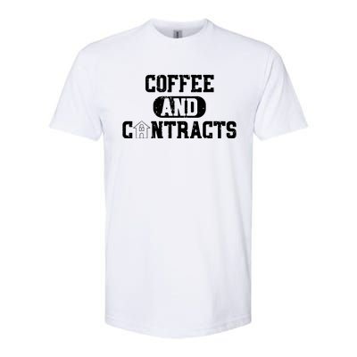 Real Estate Contracts Coffee Realtor Broker Agent Softstyle CVC T-Shirt