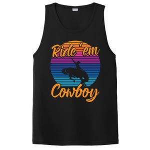 Ride 'Em Cow Horse Lover Galloping Horse Rodeo Great Gift PosiCharge Competitor Tank