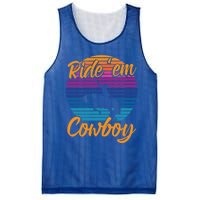 Ride 'Em Cow Horse Lover Galloping Horse Rodeo Great Gift Mesh Reversible Basketball Jersey Tank