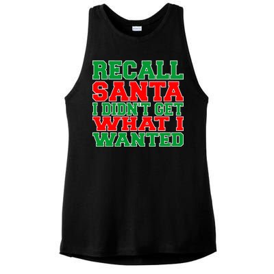 Recall Santa Ladies PosiCharge Tri-Blend Wicking Tank