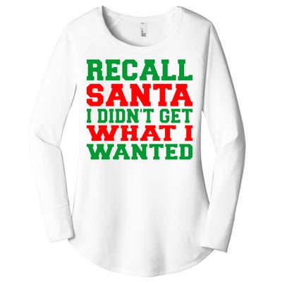 Recall Santa Women's Perfect Tri Tunic Long Sleeve Shirt