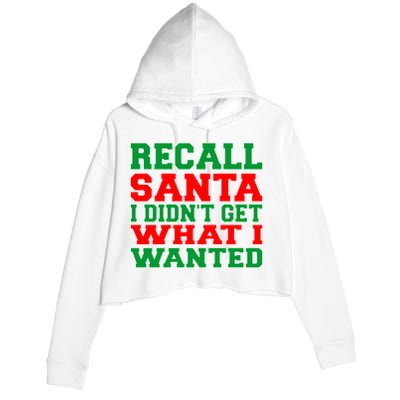 Recall Santa Crop Fleece Hoodie