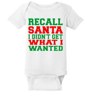 Recall Santa Baby Bodysuit