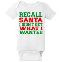 Recall Santa Baby Bodysuit