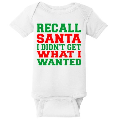 Recall Santa Baby Bodysuit