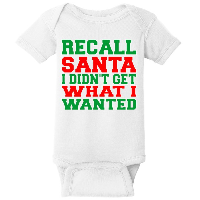 Recall Santa Baby Bodysuit